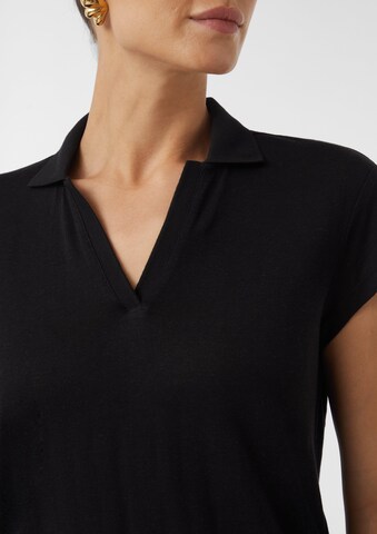 COMMA Poloshirt in Schwarz