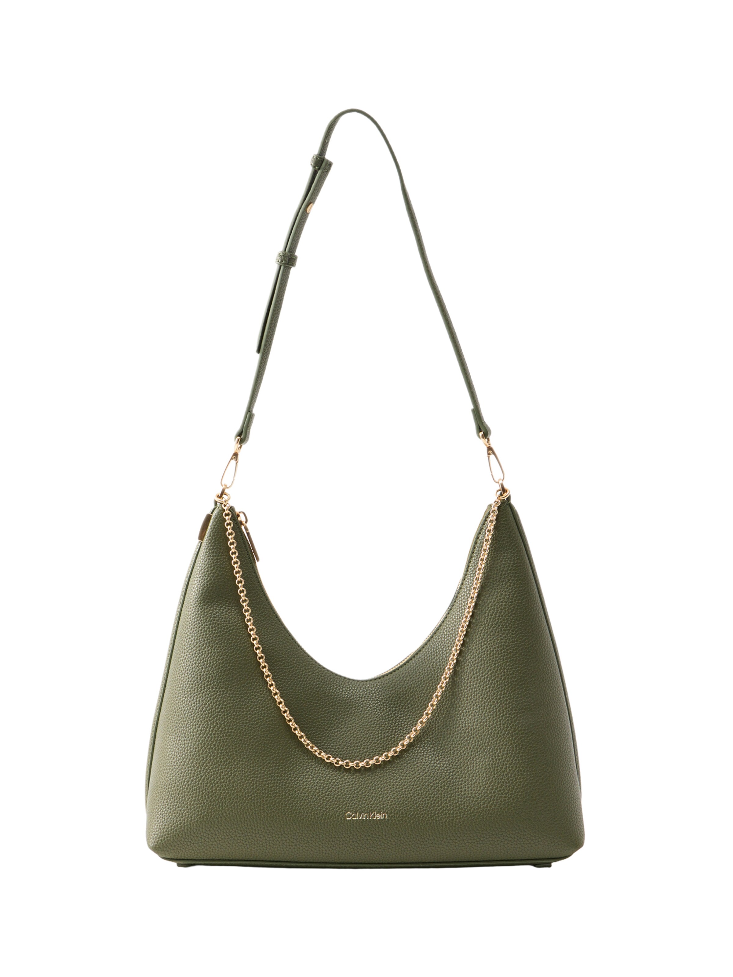 Calvin Klein Shoulder Bag in Green: front