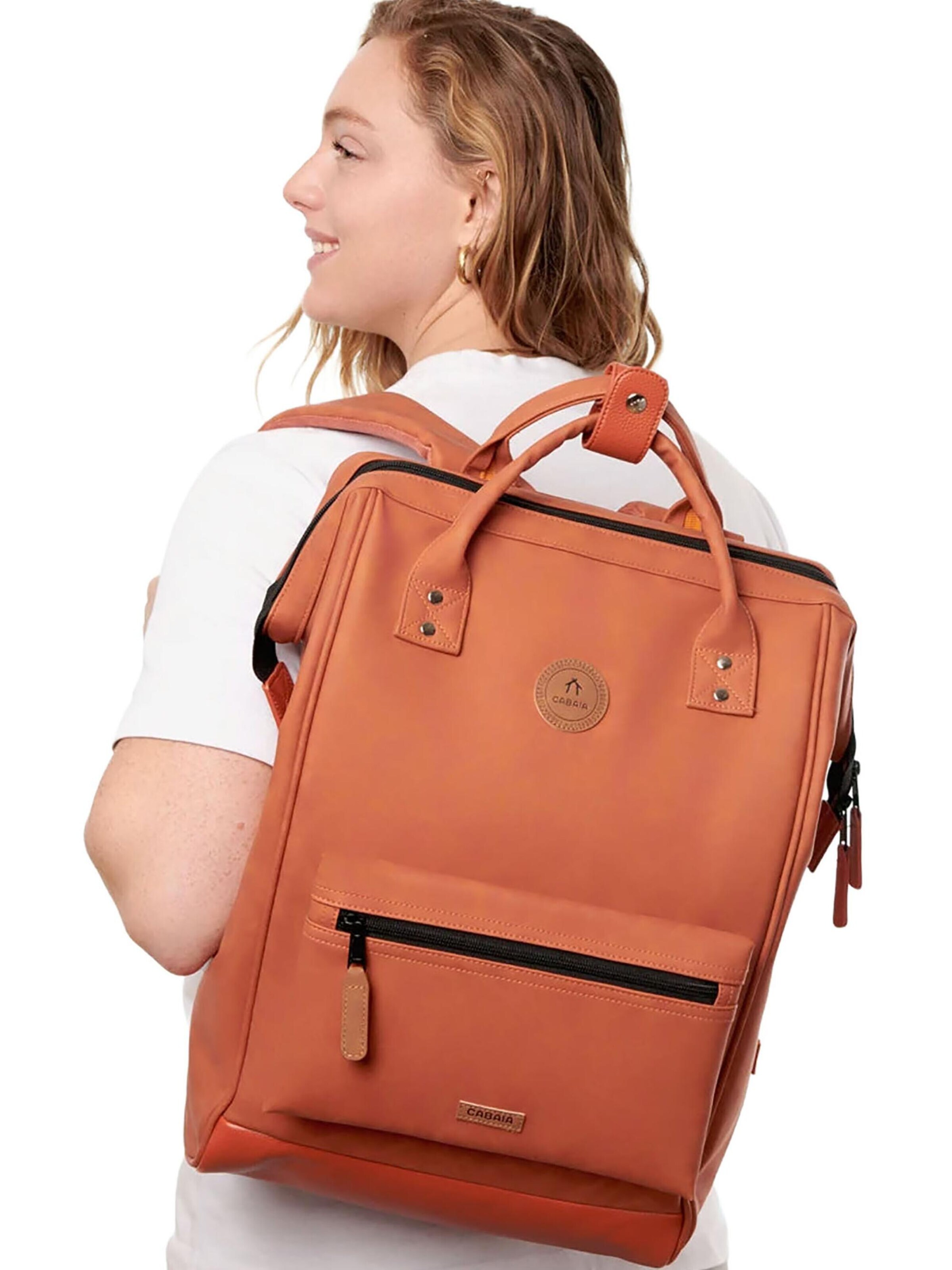 Cabaia Backpack 'Tanta L' in Orange: front