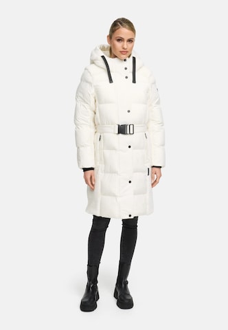 NAVAHOO Wintermantel in Wit