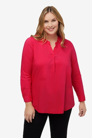 Ulla Popken Blouse in Roze: voorkant