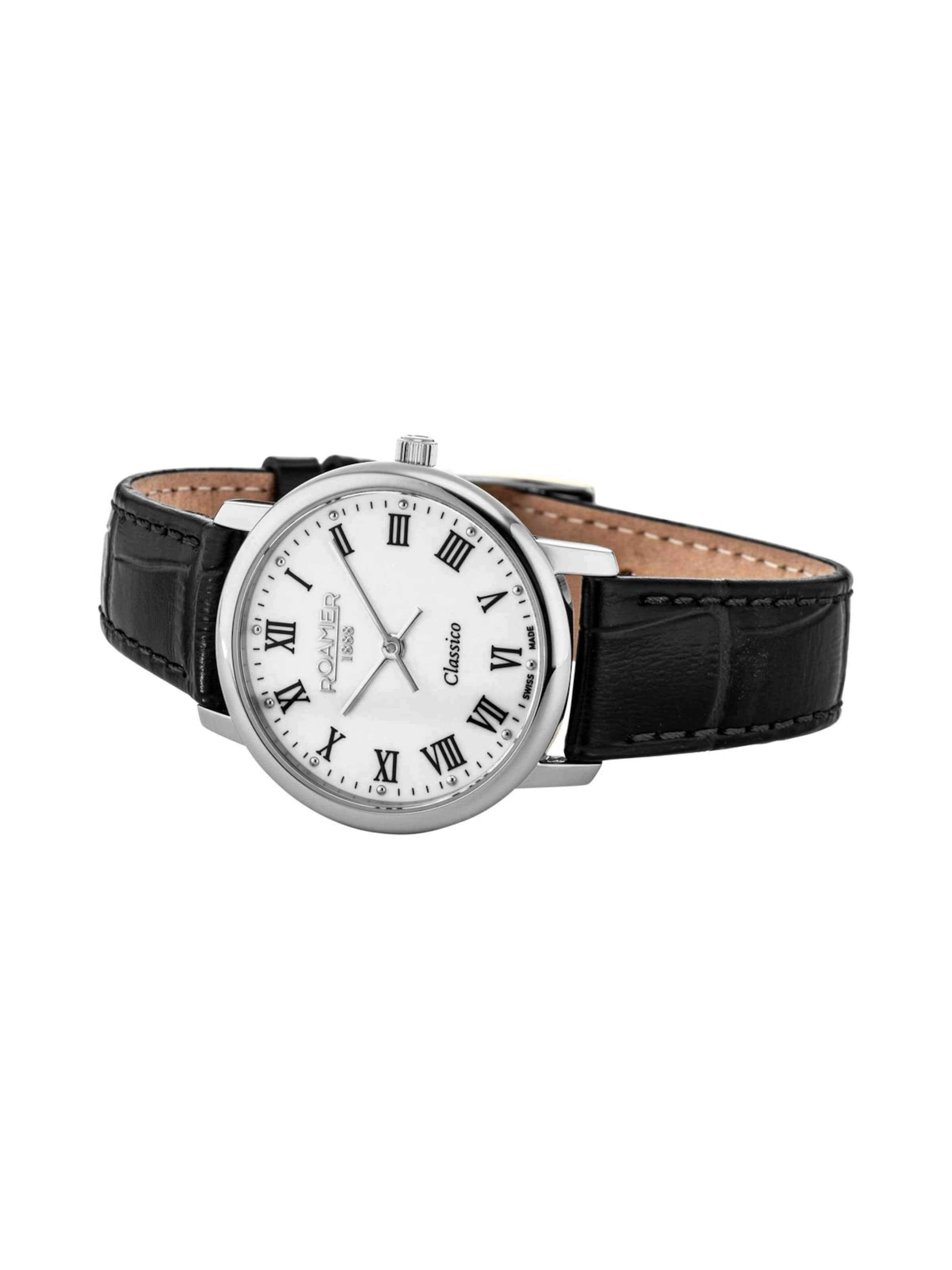Montre à affichage analogique Roamer en blanc