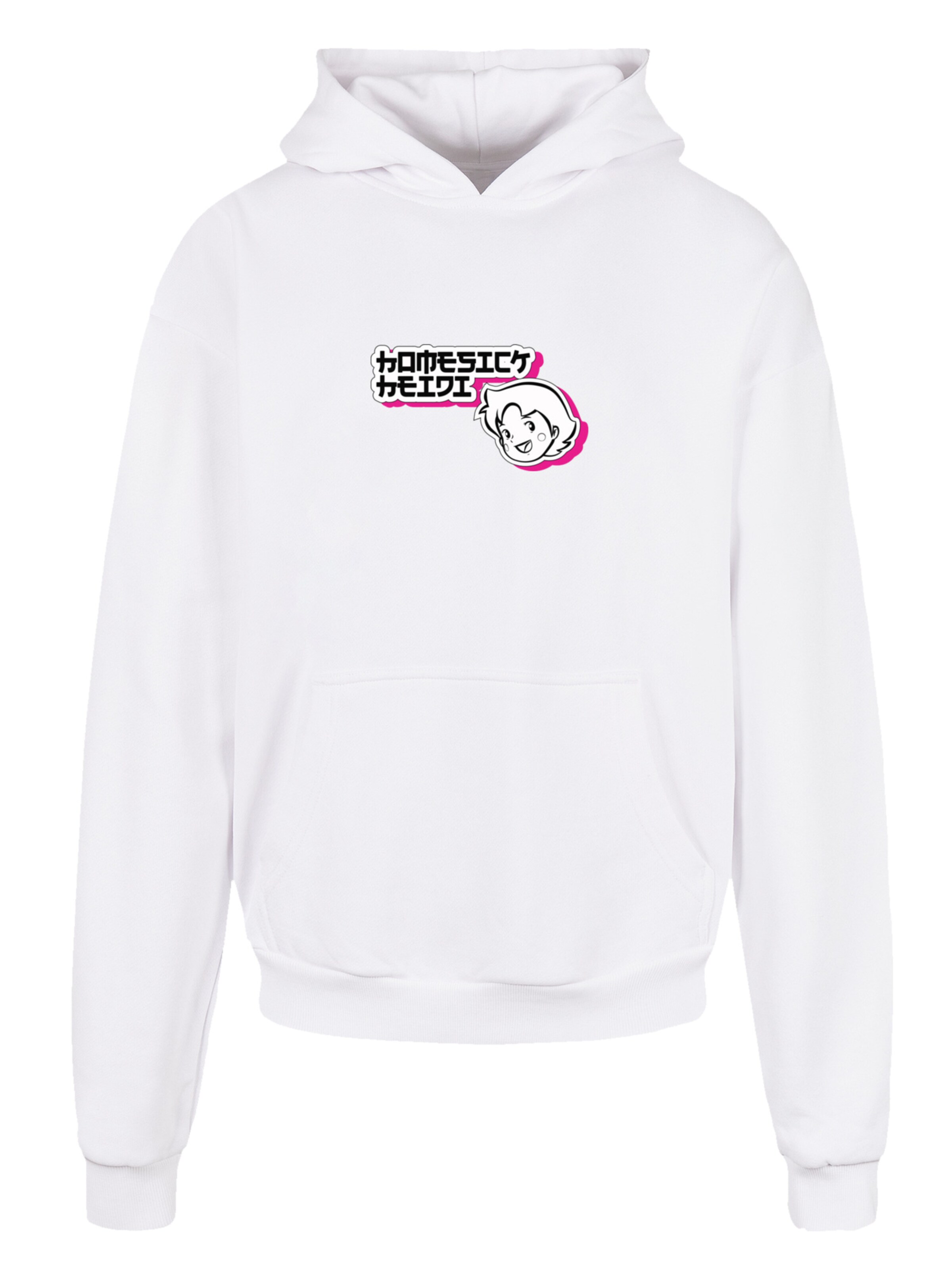 F4NT4STIC Sweatshirt 'Heidi Homesick Heroes of Childhood' in Wit: voorkant