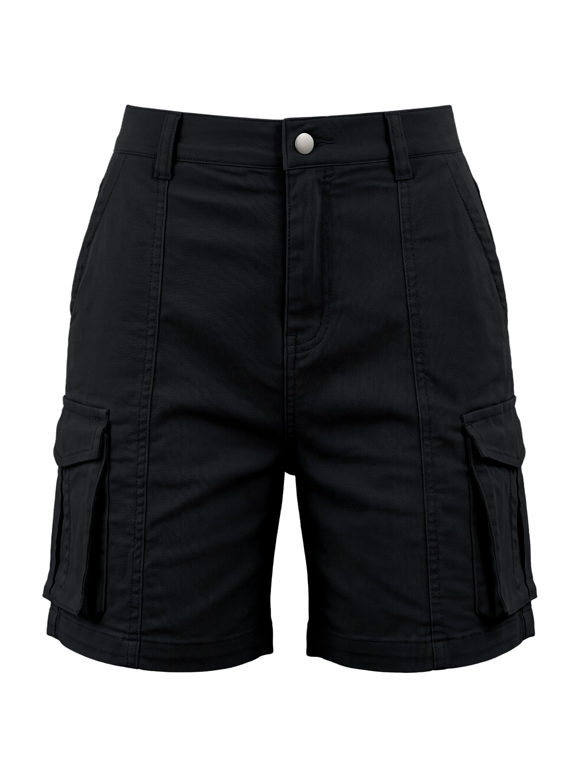 IVIR Regular Cargo Pants 'Cargohose Damen Arbeitshose Damen' in Black: front