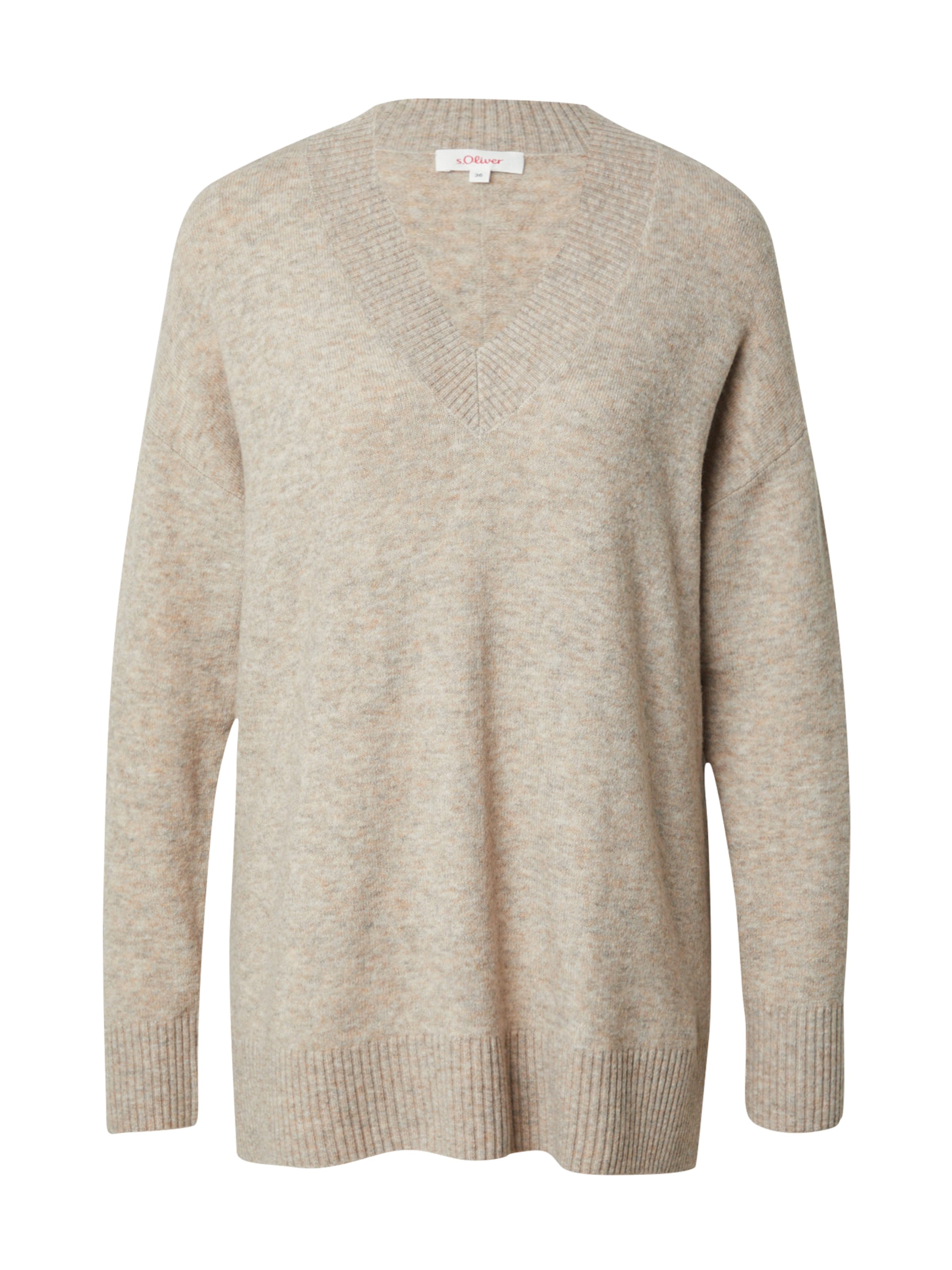 s.Oliver Trui in Beige: voorkant