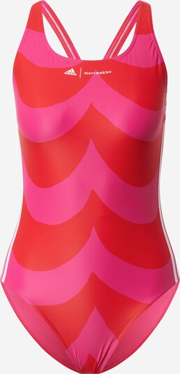 Costum de baie sport ADIDAS PERFORMANCE pe roz / roșu / alb, Vizualizare produs