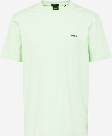 Tricou de la BOSS pe verde: față