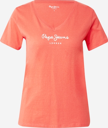 Pepe Jeans - Camiseta 'WENDY' en rojo: frente