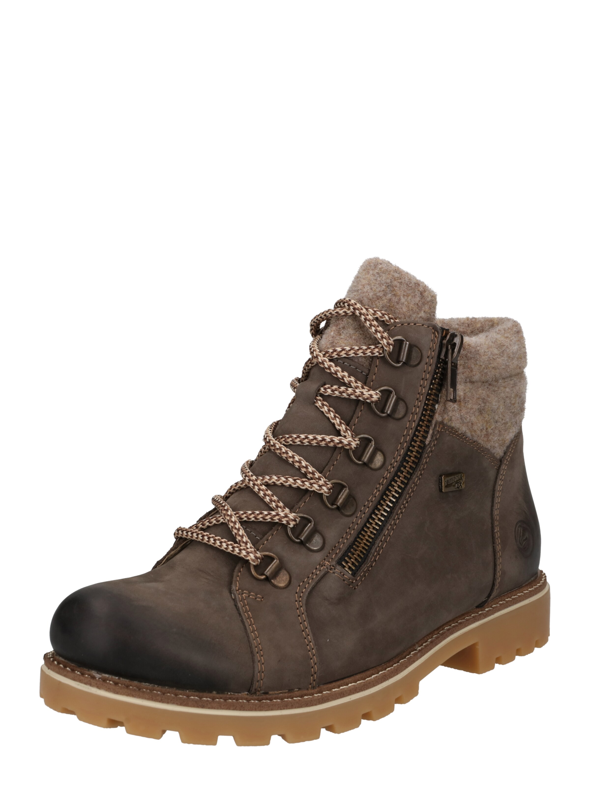 REMONTE Lace-Up Ankle Boots in Brown: front