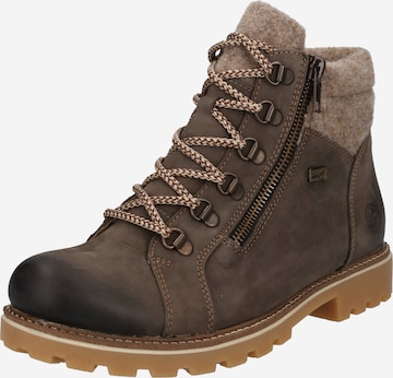 REMONTE Lace-Up Ankle Boots in Brown: front