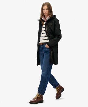 Manteau mi-saison Superdry en noir