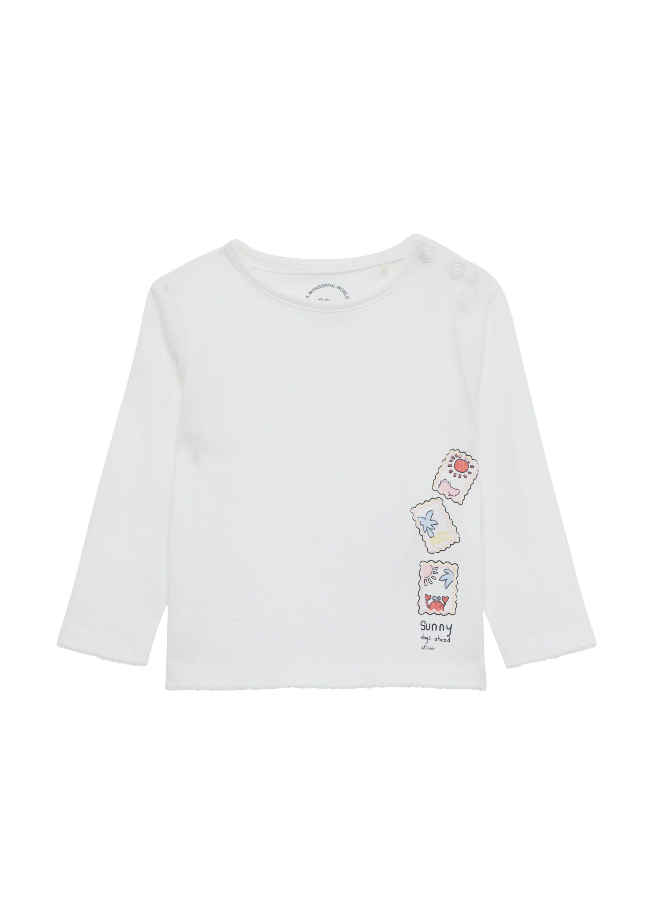 T-Shirt s.Oliver en blanc : devant
