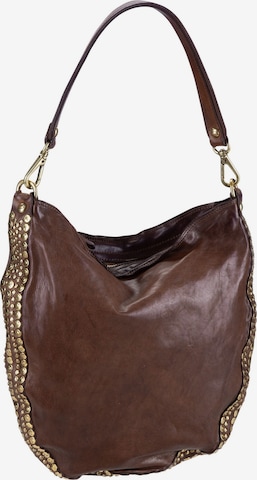 Campomaggi Shoulder Bag 'Orchidea' in Brown: front