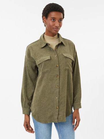 Noisy may Between-season jacket 'Flanny' in Green: front