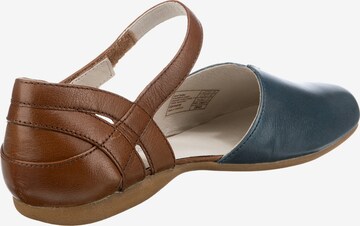 JOSEF SEIBEL Ballet Flats with Strap 'Fiona 67' in Blue