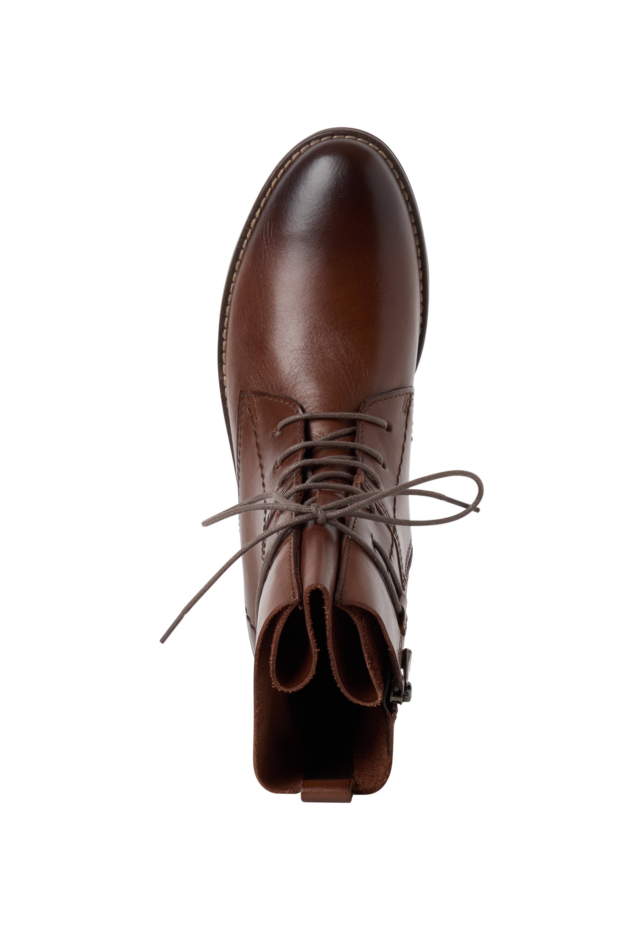 MARCO TOZZI Lace-Up Ankle Boots in Brown