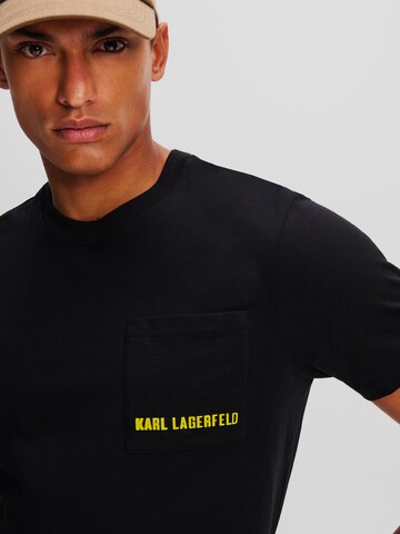 juoda Karl Lagerfeld Marškinėliai