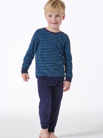 SCHIESSER - Pijama en azul: frente