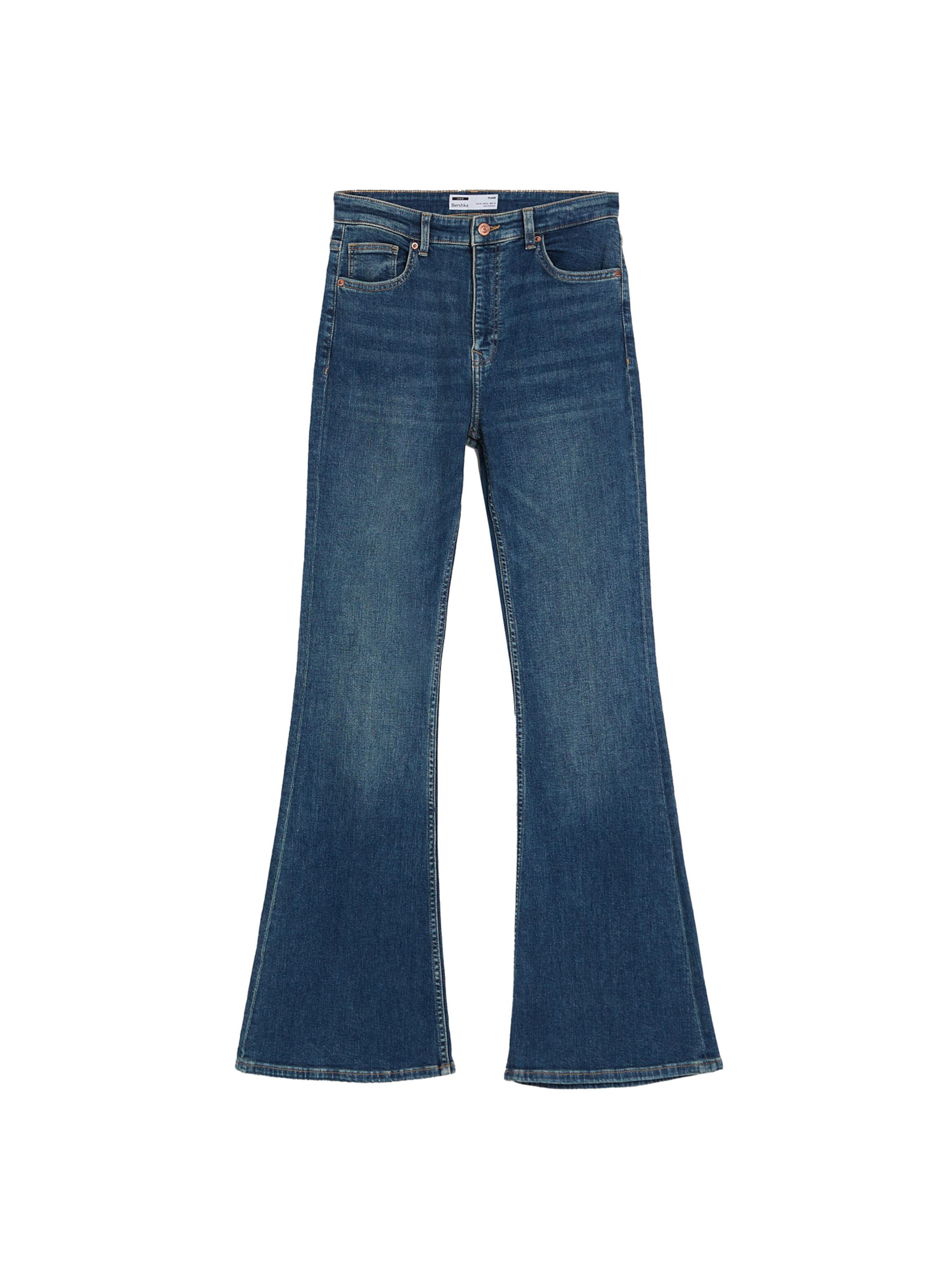 Bershka Kavbojke | mornarska / nebeško modra barva, Prikaz izdelka