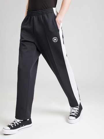 Effilé Pantalon CONVERSE en noir : devant