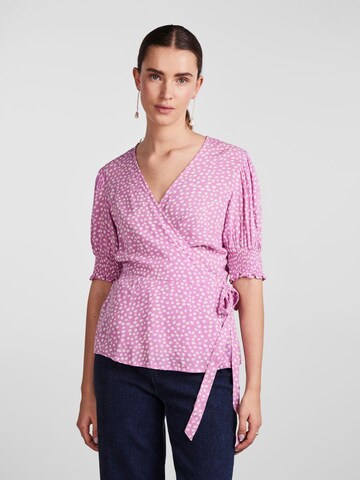 Camicia da donna 'TALA' di PIECES in rosa: frontale