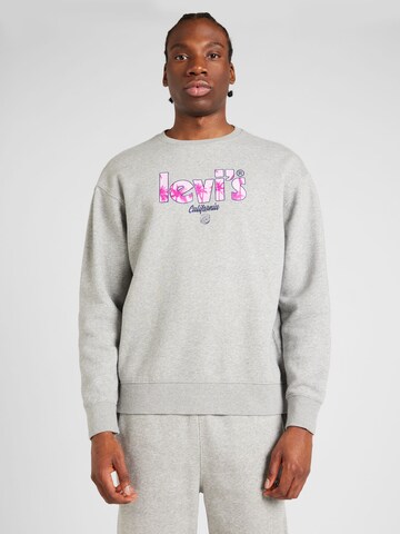 LEVI'S ® Sweatshirt 'Relaxd Graphic Crew' in Grau: predná strana