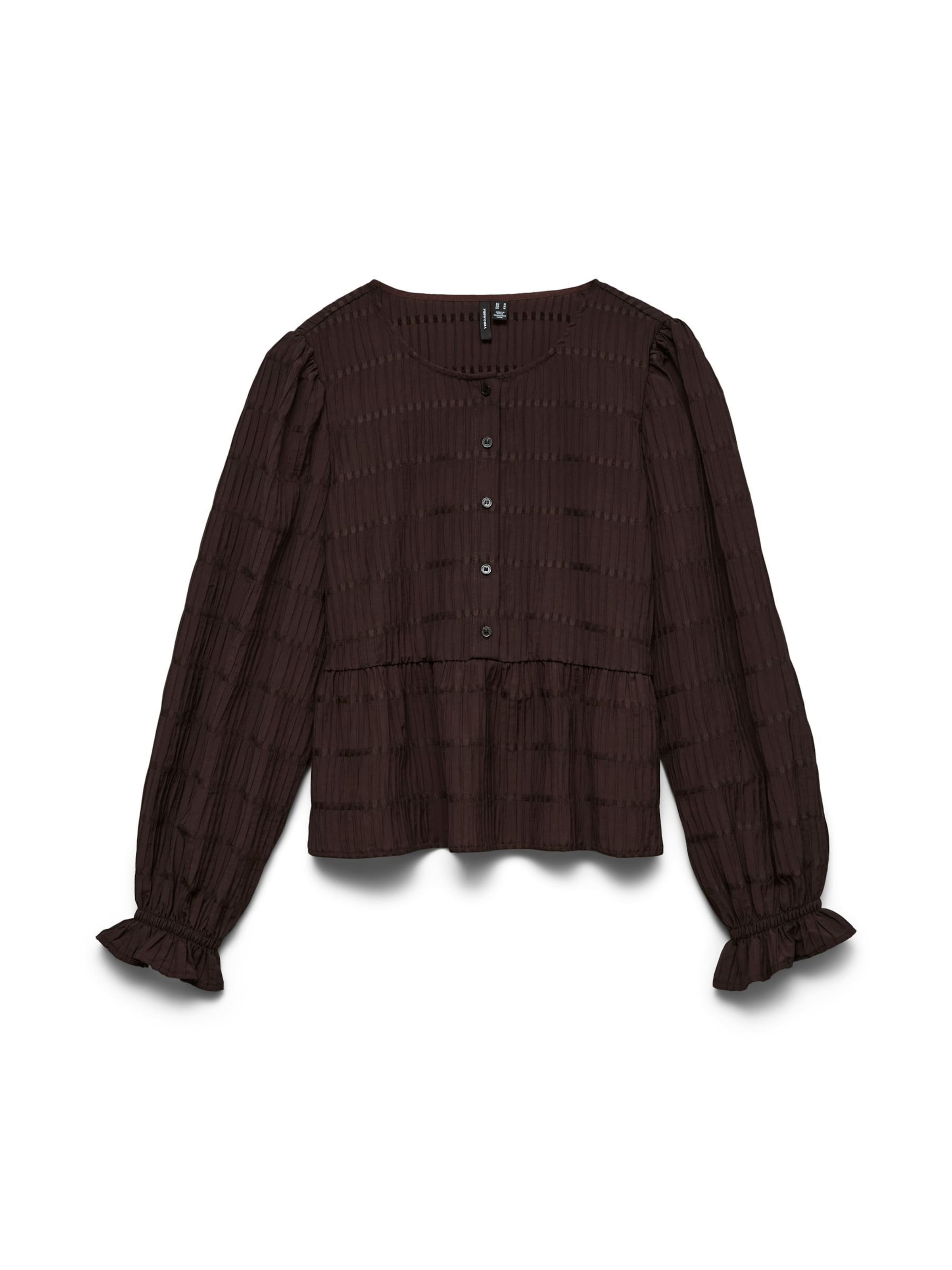 Chemisier 'VMErma' VERO MODA en marron : devant