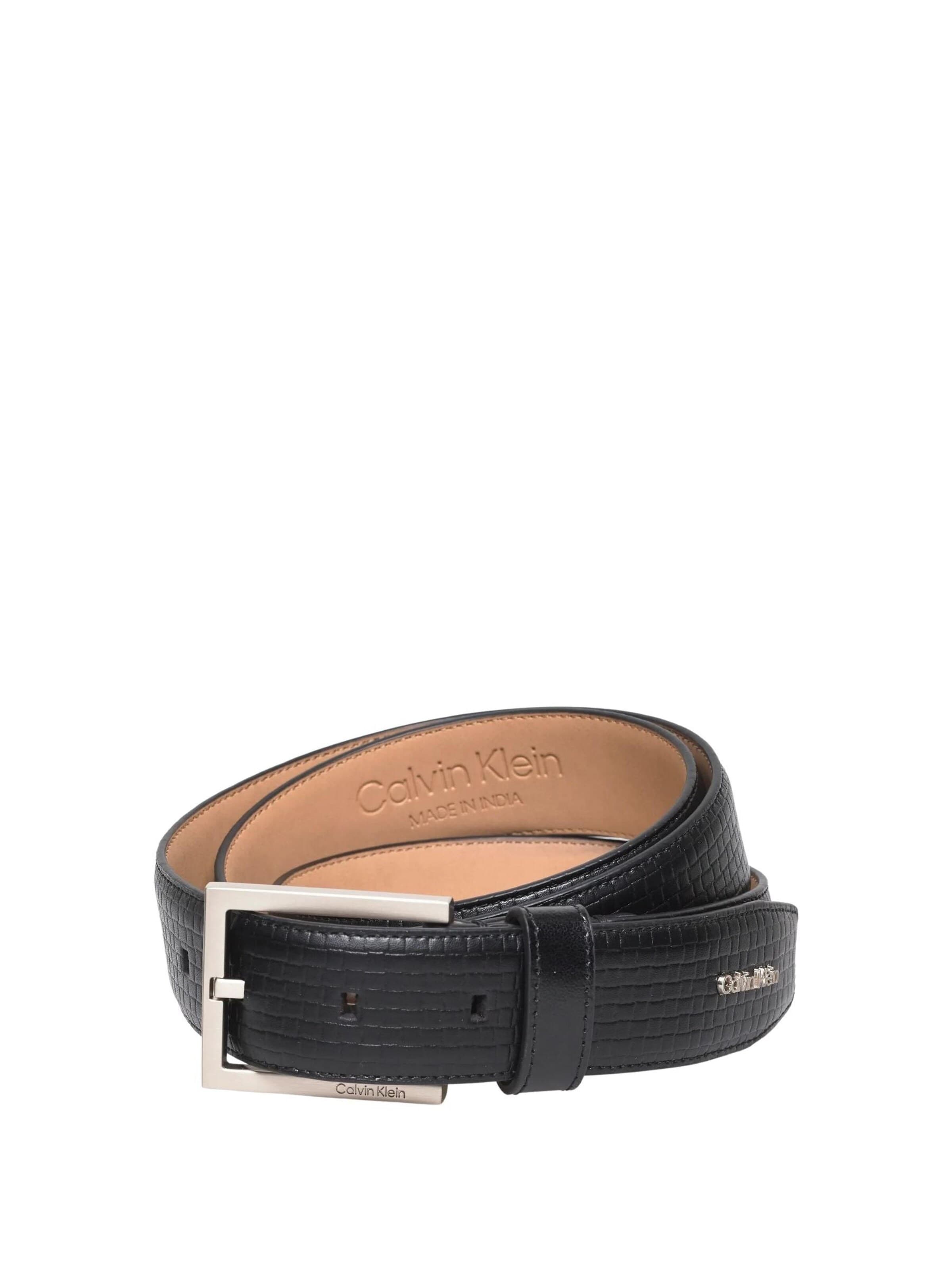 Calvin Klein Pasek 'CALVIN KLEIN SQUARE BUCKLE WOVEN 32MM CINTURA' w kolorze mieszane kolory: przód