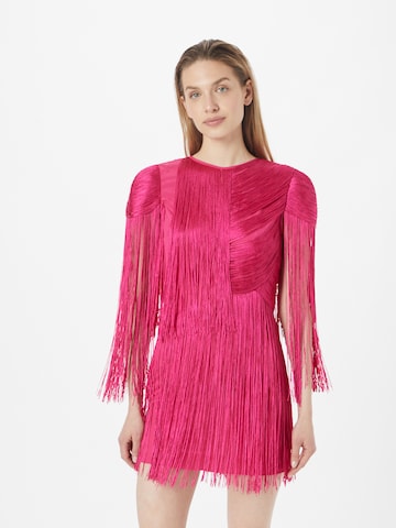 Warehouse Dress 'Tassle' in Pink: front