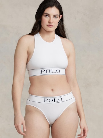 Polo Ralph Lauren Bralette Bra ' Neck Top ' in White