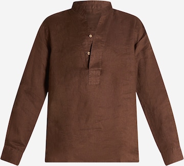 Camicia di SSEINSE in marrone: frontale