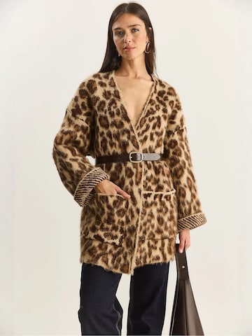Bianco Lucci Strickjacke in Braun
