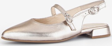 GABOR Slingback Pumps in Gold: front