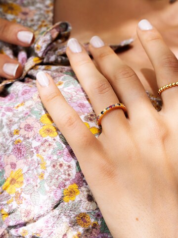 Fiocco Jewelry Ring 'Rainbow' in Yellow: front