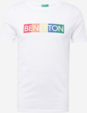 UNITED COLORS OF BENETTON Μπλουζάκι σε λευκό: μπροστά