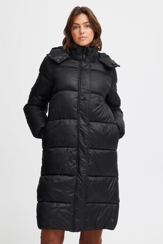 Oxmo Winter Coat 'abby' in Black: front