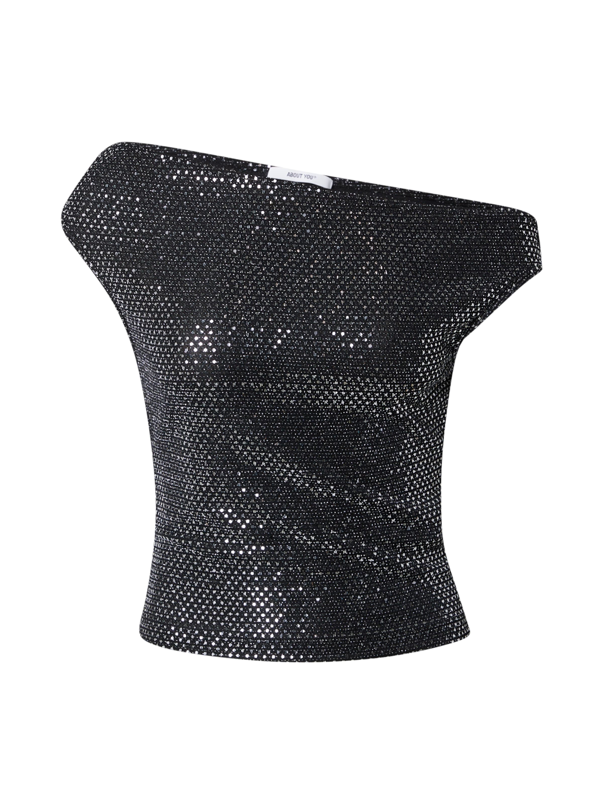 ABOUT YOU Топ 'Melody' в Черный / Серебристый, Обзор товара