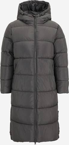 Only Petite Зимно палто 'ONLMONTANA' в черно: отпред