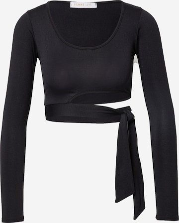 Femme Luxe Shirt 'KIANA' in Schwarz: predná strana