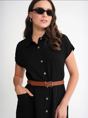 Robe-chemise MixRay en noir