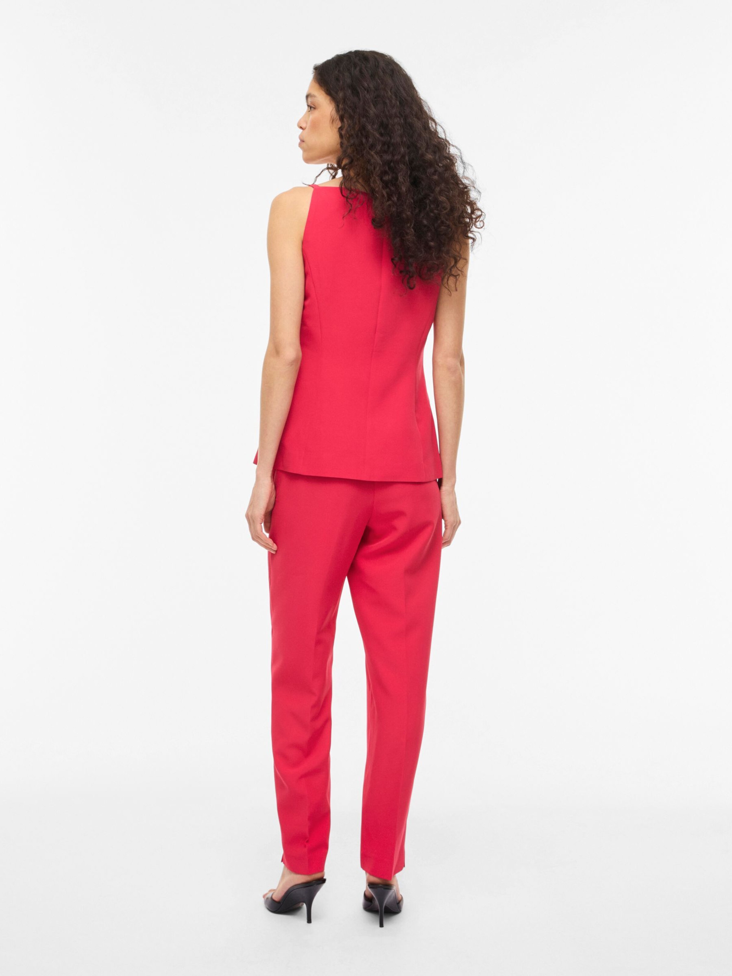 VILA Regular Pants 'VIFREESIA' in Pink