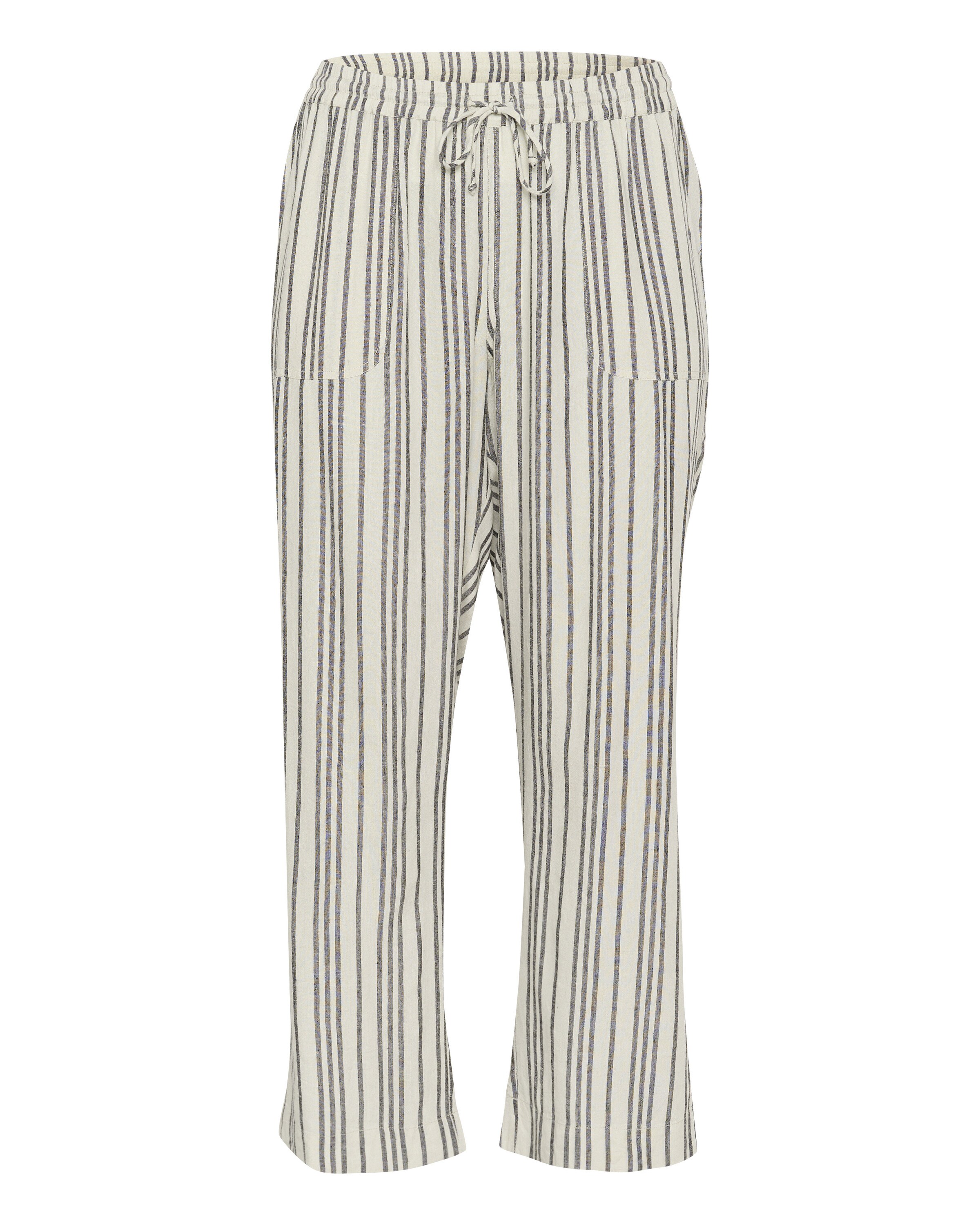 KAFFE CURVE Loosefit Hose 'Mille' in Beige: Vorderseite