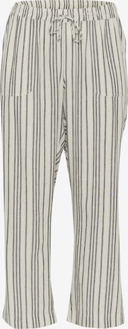 Pantalon 'Mille' KAFFE CURVE en beige : devant