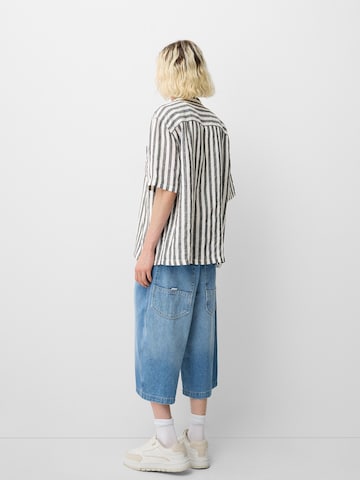 Bershka Comfort fit Overhemd in Grijs