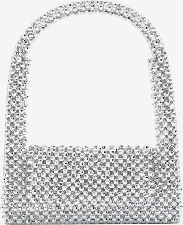 myMo at night Handbag in Silver: front