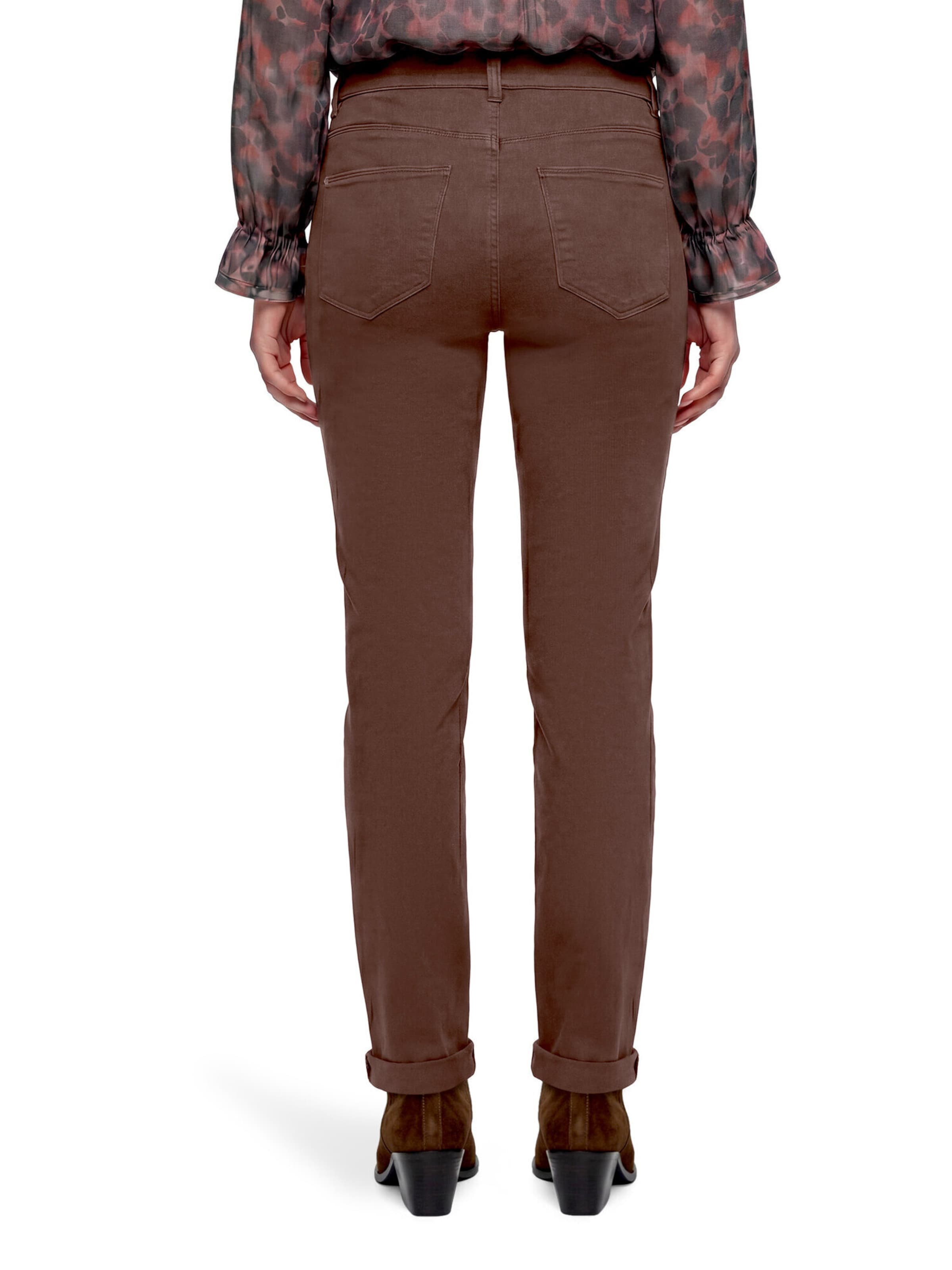 Coupe slim Jean Betty Barclay en marron