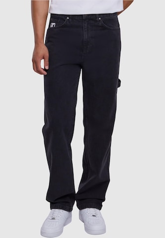 Regular Jeans cargo Karl Kani en noir : devant