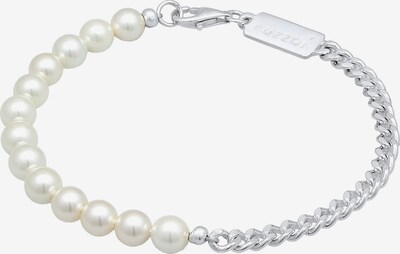 KUZZOI Bracelet en argent / blanc perle, Vue avec produit