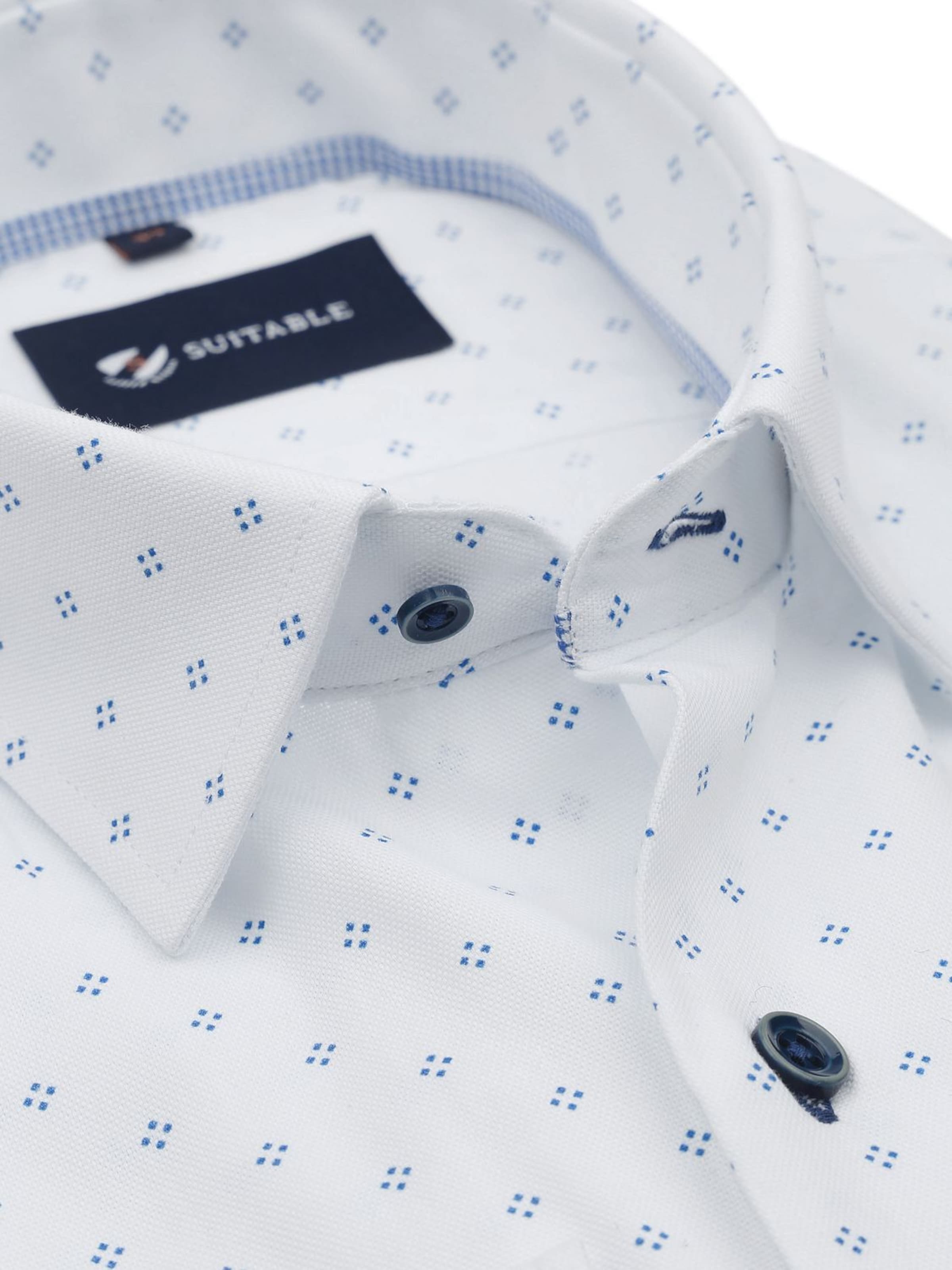 Suitable Slim fit Overhemd in Wit