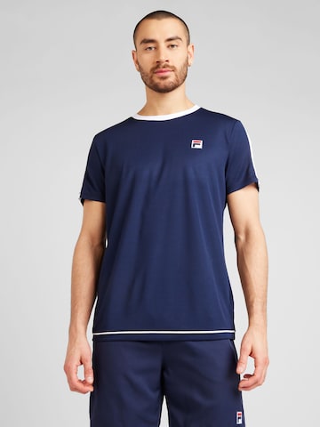 T-Shirt fonctionnel 'Elias' FILA en bleu : devant